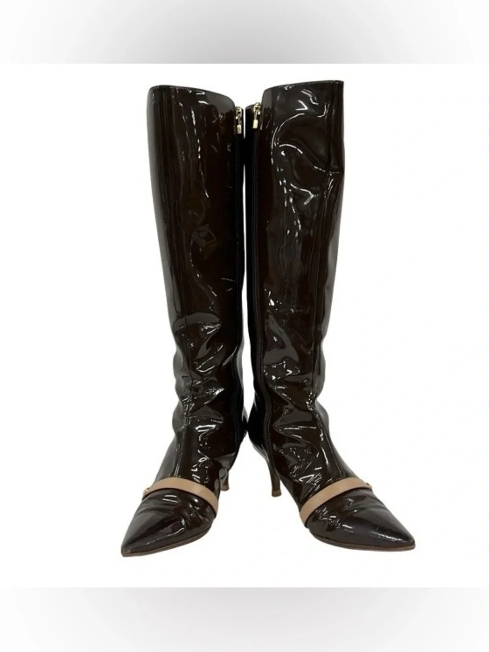 Louis Vuitton Y2K 2004 Vintage Gina Amaryllis Patent Leather Boots 6.5 - Picture 2 of 9